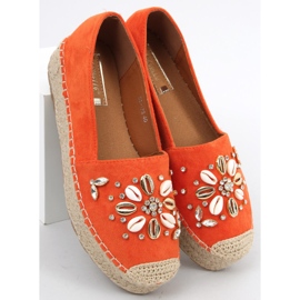 Alpercatas Manami Orange com conchas laranja 1