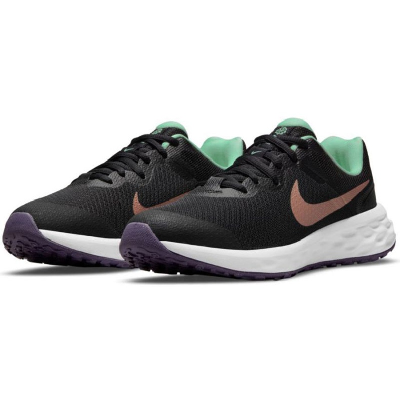 Tênis de corrida Nike Revolution 6 Jr DD1096 005 preto 2