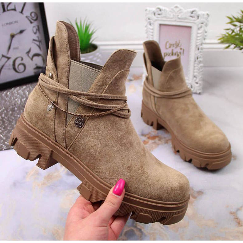 Botas Jodhpur Filippo W PAW317 bege 1