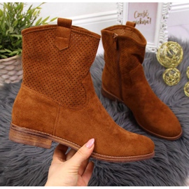 Botas a céu aberto S. Barski W OLI140A camelo marrom 1