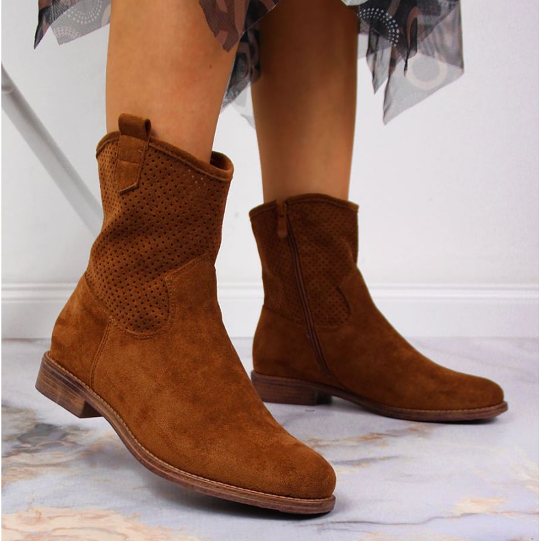 Botas a céu aberto S. Barski W OLI140A camelo marrom 2