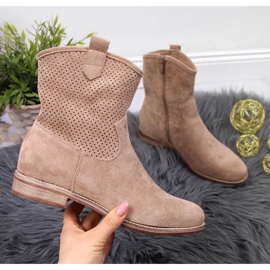 Botas a céu aberto S. Barski W OLI140B bege 1 Botas a céu aberto S. Barski W OLI140B bege 1