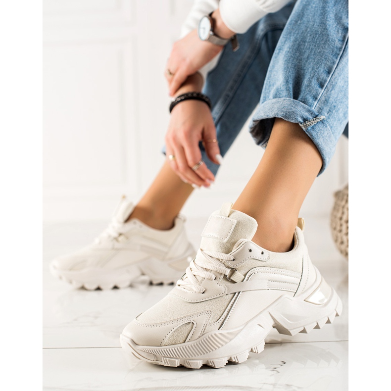 TRENDI Tênis Bege Moda 1