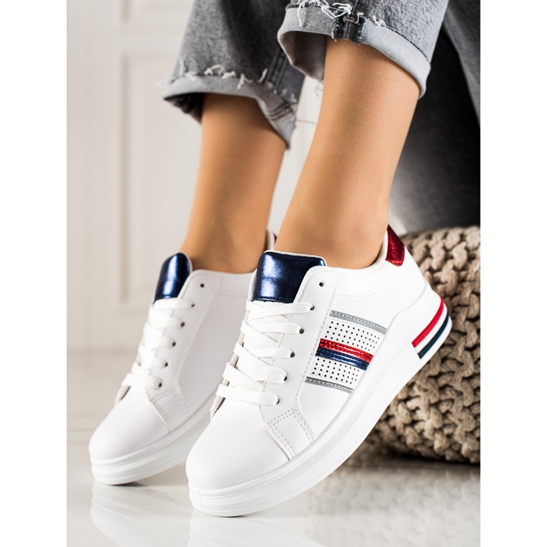 TRENDI Calçados Esportivos Casuais Brancos 1