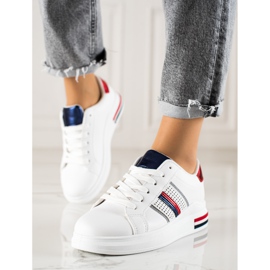 TRENDI Calçados Esportivos Casuais Brancos 2