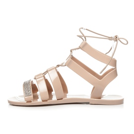 L. Day botas romanas de borracha marrom 1