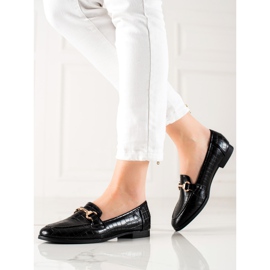 Renda Mocassins elegantes preto 1