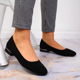 Bailarinas de camurça Sergio Leone W SK361A preta preto 2