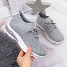 Sapato esportivo Potocki W WOL58A cinza 1