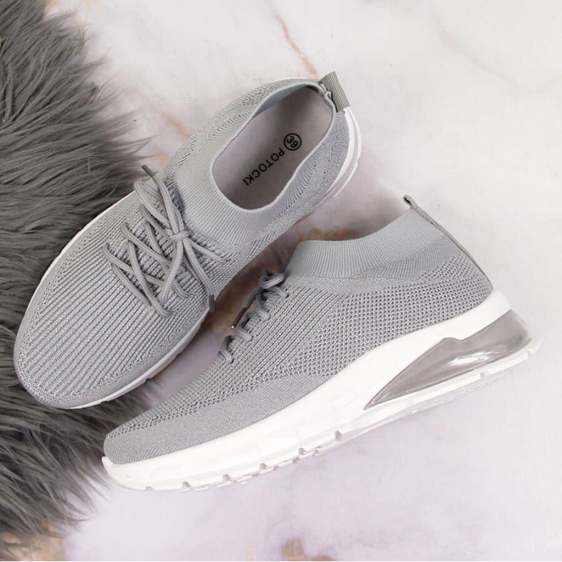 Sapato esportivo Potocki W WOL58A cinza 2