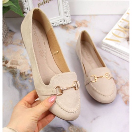 Mocassins com decoração Potocki W WOL59B bege 1