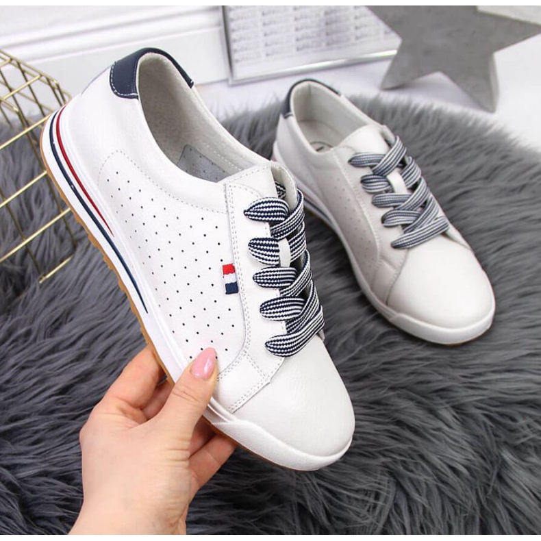 Tênis de couro Filippo W PAW312 branco 1