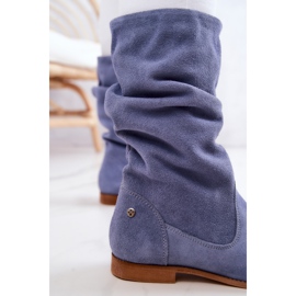 Botas Femininas de Camurça Maciejka 05057-06 Azul 1