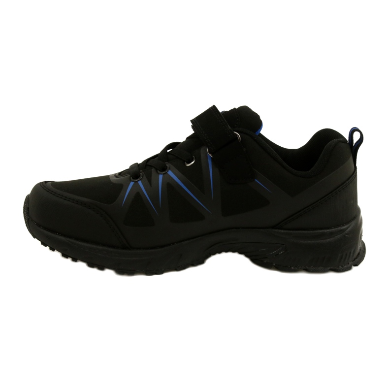 American Club Sapatos esportivos americanos softshell com velcro WT95/22 preto 2