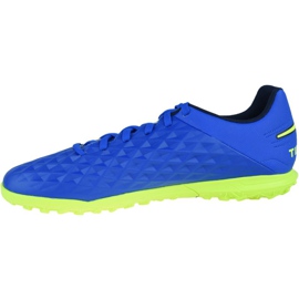 Chuteiras Nike Tiempo Legend 8 Club Tf M AT6109-474 multicolorido azul 1