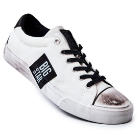 Tênis masculino Big Star JJ174248 Tênis branco e preto 1
