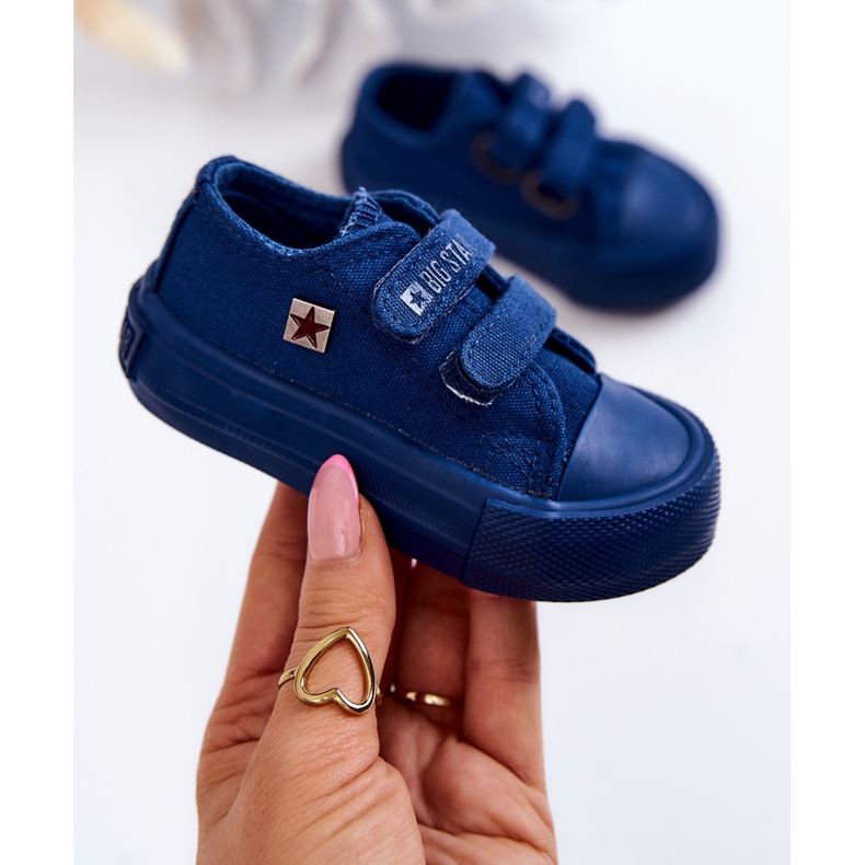 Tênis Clássico Infantil Big Star JJ374039 Azul Marinho 1