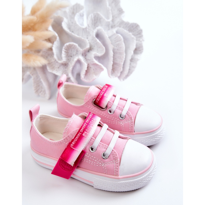 Tênis baixo infantil Big Star JJ374078 Rosa 2