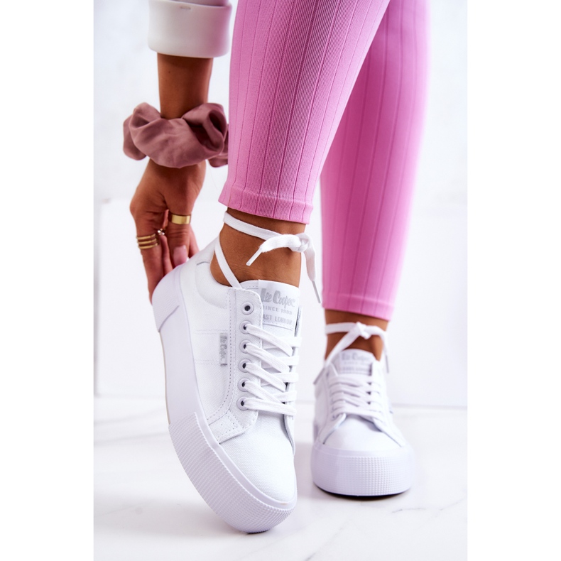 Tênis branco Lee Cooper LCW-22-31-0884L 1