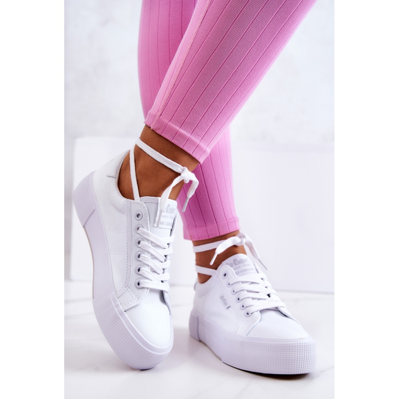 Tênis branco Lee Cooper LCW-22-31-0884L 2