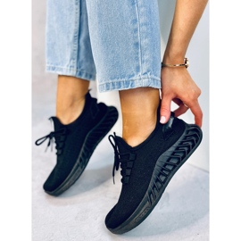 Kenza Sapatas esportivas com meia preta preto 1