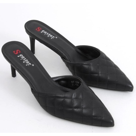 Estiletes acolchoados Gloria Black preto 2