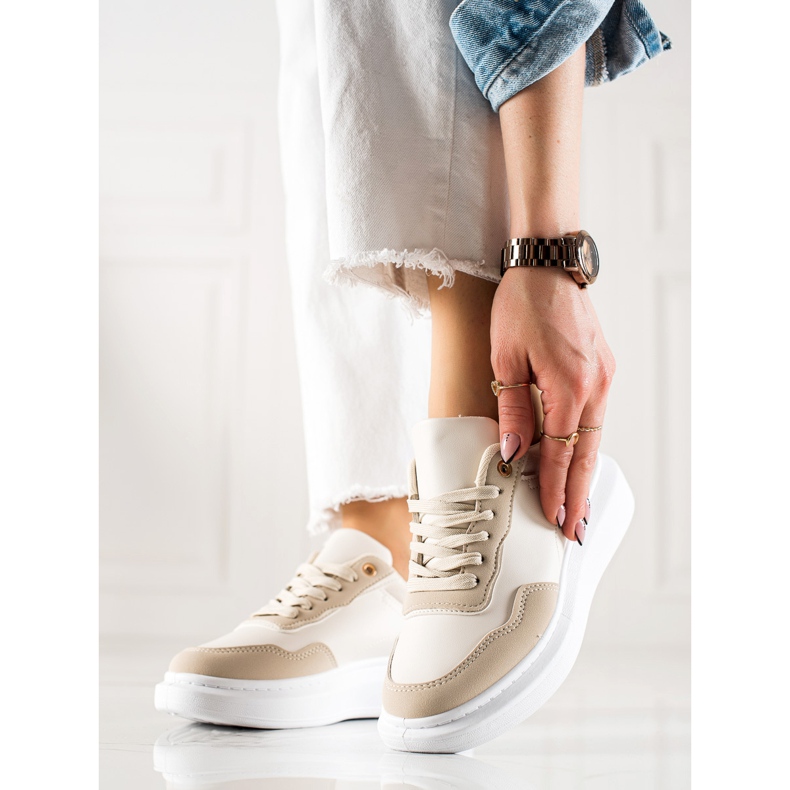 BUONAROTTI Tênis esportivos da moda bege 1