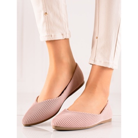 Bailarinas listradas VINCEZA rosa 1