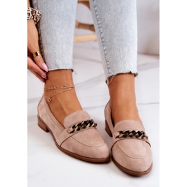 Vinceza Mocassim Yasmin Bege Suede Brogues 1