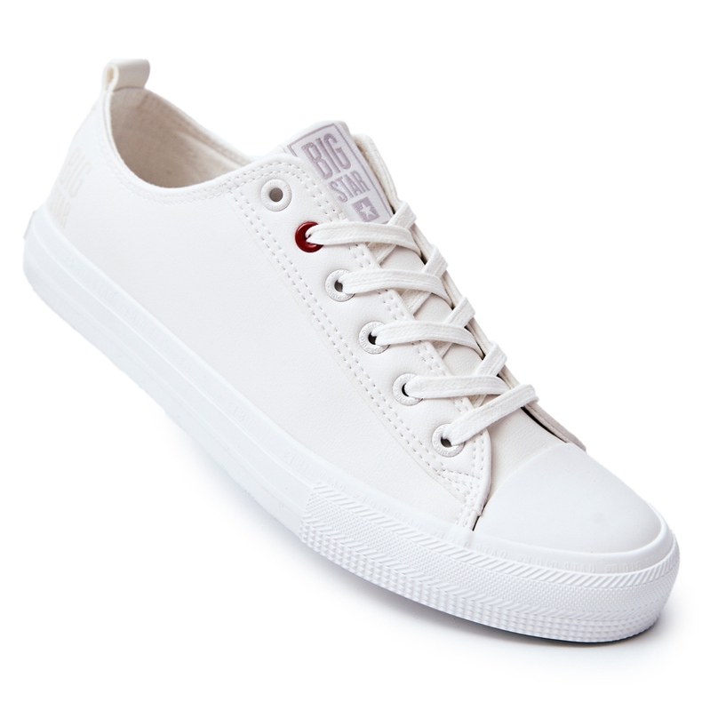 Tênis masculino de couro Big Star JJ174006 branco 1