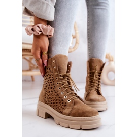 FILIPCZYK Botas vazadas de camurça Camel Aileen castanho 2 FILIPCZYK Botas vazadas de camurça Camel Aileen castanho 2