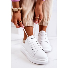 Tênis esportivo feminino GOE JJ2N4051 branco e rosa 1