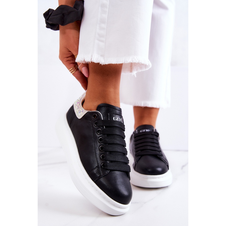 Tênis esportivo feminino GOE JJ2N4052 preto-branco 1