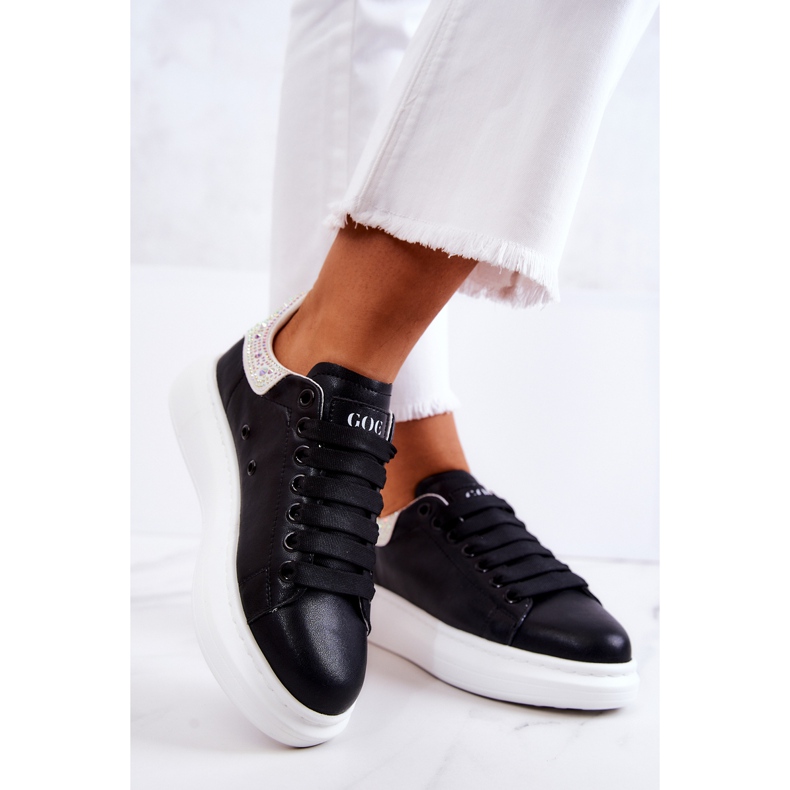 Tênis esportivo feminino GOE JJ2N4052 preto-branco 2