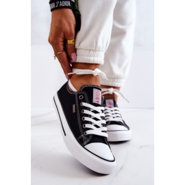 Cross Jeans Tênis feminino clássico cruzado jeans JJ2R4011C preto 1