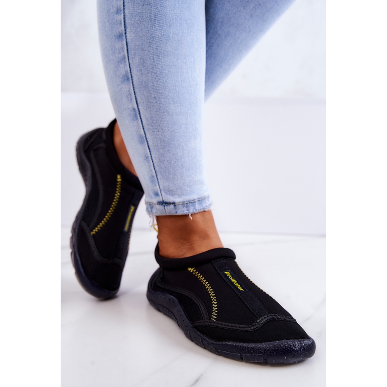 Sapatos aquáticos femininos ProWater 20-37-012 preto 2