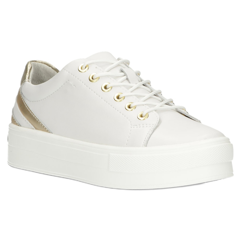 Trepadeiras de couro branco Filippo DP3530 / 22 dourado 2