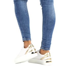 Trepadeiras de couro branco Filippo DP3530 / 22 dourado 6