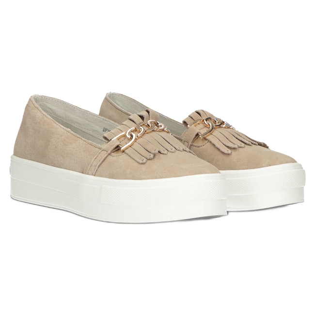 Sapatos de couro feminino Lordsy Filippo DP3532 / 22 Bege 4