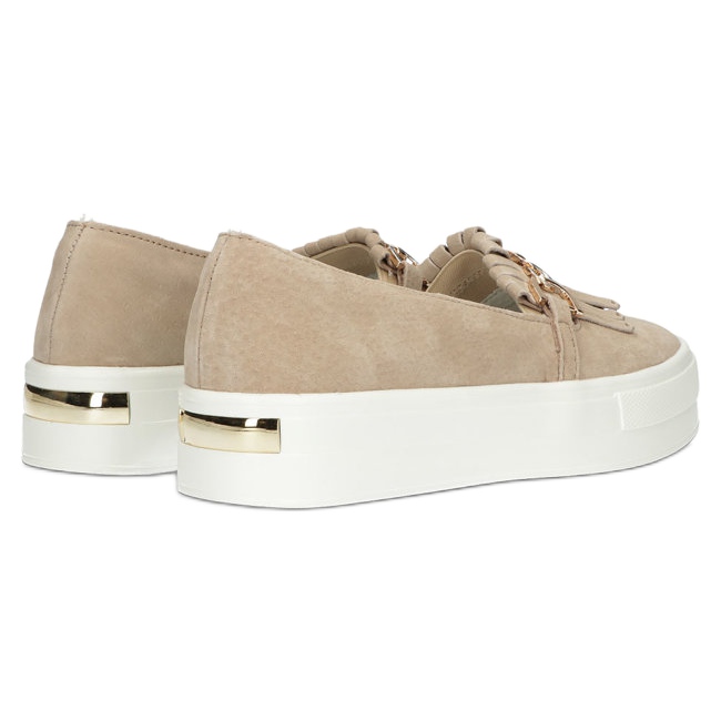 Sapatos de couro feminino Lordsy Filippo DP3532 / 22 Bege 3