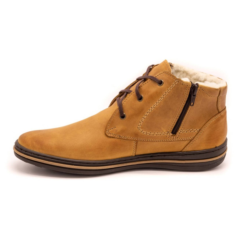 Polbut 339 sapatos vermelhos para homens castanho laranja 1