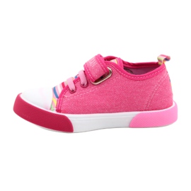 American Club Velcro Sneakers American Ten17/22 Inserção de couro rosa 1