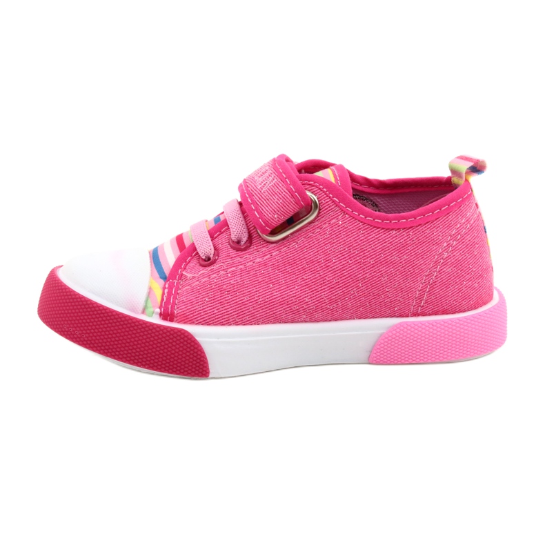 American Club Velcro Sneakers American Ten17/22 Inserção de couro rosa 1