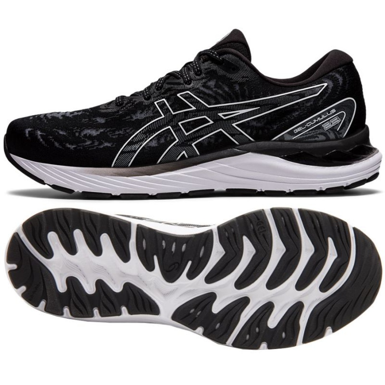 Asics Gel Cumulus 23 M 1011B012 001 tênis de corrida preto 1