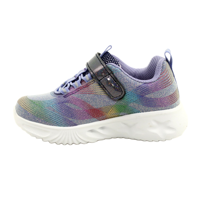 American Club Tênis esportivo ADI LED brilhante de velcro ES87 / 22 roxo 1