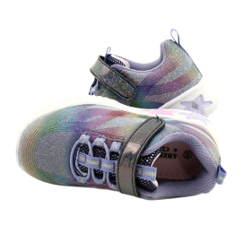 American Club Tênis esportivo ADI LED brilhante de velcro ES87 / 22 roxo tolet 4