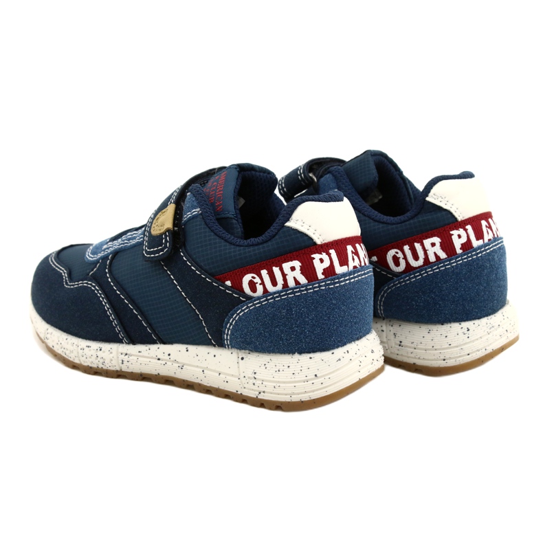 American Club Tênis esportivo americano ADI Velcro ES86 / 22 Navy azul 6