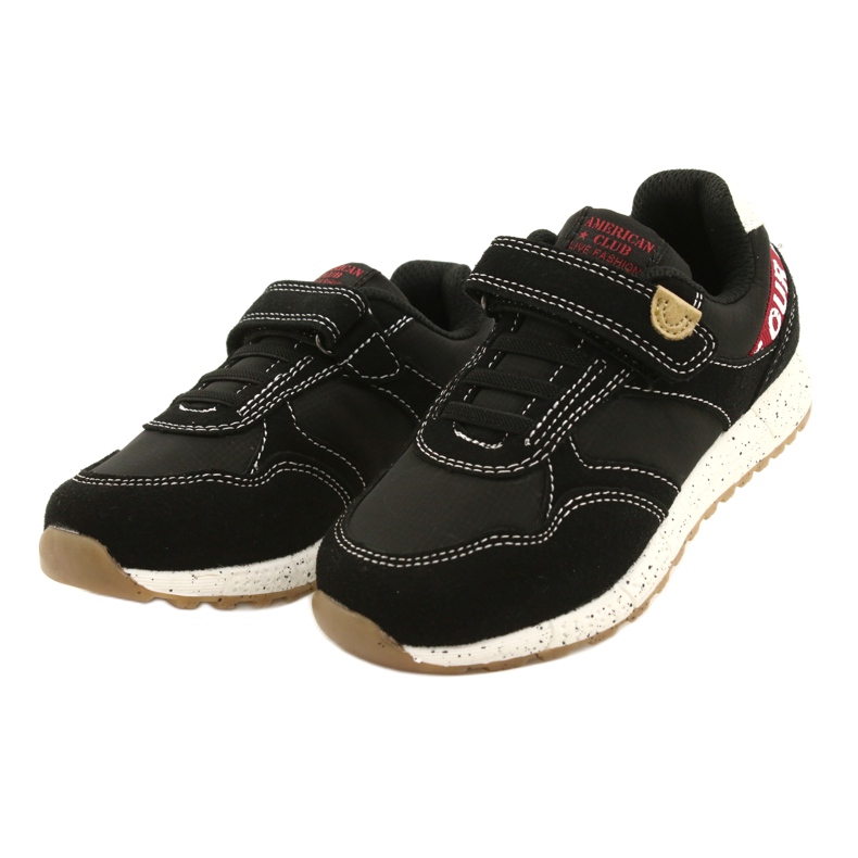 American Club Calçado desportivo americano com velcro ES86/22 preto 3