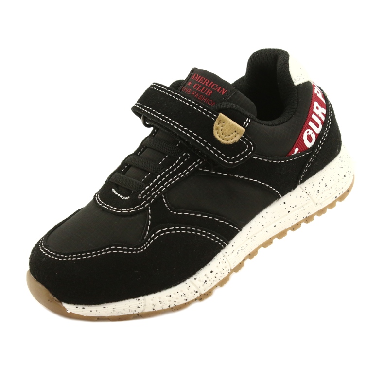American Club Calçado desportivo americano com velcro ES86/22 preto 4