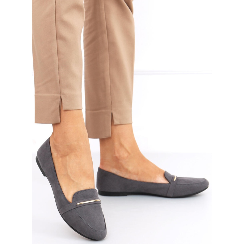 Mocassins femininos Pinto Grey cinza 1